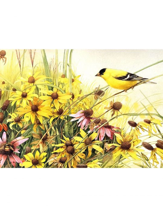 Набор для вышивания бисером «Птицы и цветы»