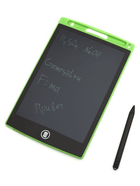 Графический планшет для рисования 8.5 дюйма, электронный зелёный