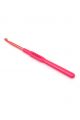Крючок для вязания металлический с пластиковой ручкой , диаметр 5 мм, длина 14 см