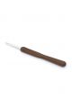 Крючок для вязания металлический с эргономичной резиновой ручкой , диаметр 5 мм, длина 14 см