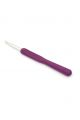 Крючок для вязания металлический с эргономичной резиновой ручкой , диаметр 5,5 мм, длина 14 см