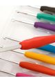 Крючки для вязания металлические с эргономичной ручкой 9 штук в наборе