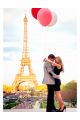 Картина по номерам «Влюблённые в Париже» 