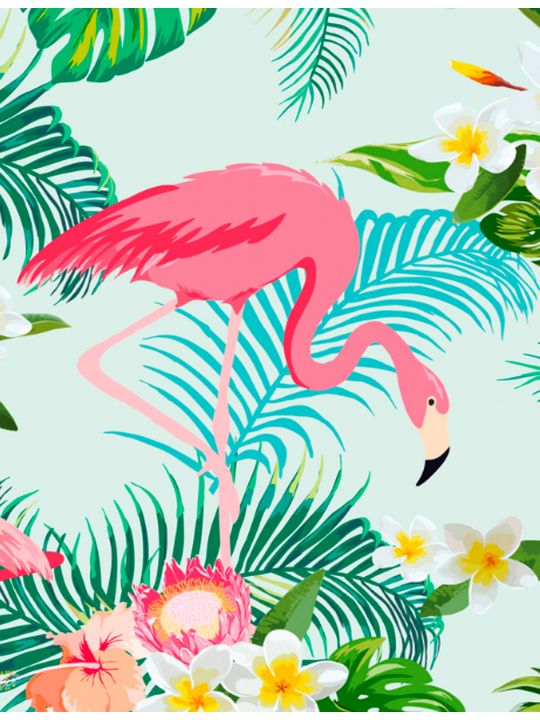 Картина по номерам  на подрамнике «Фламинго»