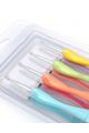 Крючки для вязания «Спектр» металлические с пластиковой ручкой 8 штук в наборе