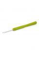 Крючок для вязания металлический с эргономичной резиновой ручкой , диаметр 3,5 мм, длина 14 см