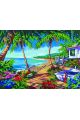 Картина по номерам  на подрамнике «Тропический пляж» 