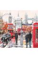 Картина по номерам  на подрамнике «Прогулка по Лондону» 