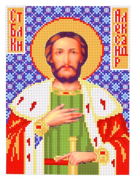 Набор для вышивания бисером «Святой князь Александр Невский» икона