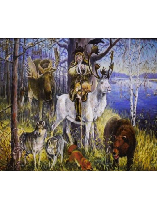 Алмазная мозаика на подрамнике «Лесной царь» 