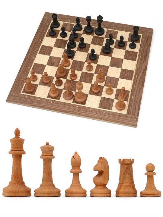 Шахматы «Турнирные» нескладные орех 50x50 см