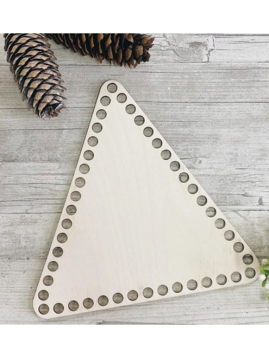 Донышко для вязания «Треугольник» деревянное, 22x20 см