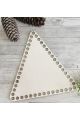 Донышко для вязания «Треугольник» деревянное, 22x20 см