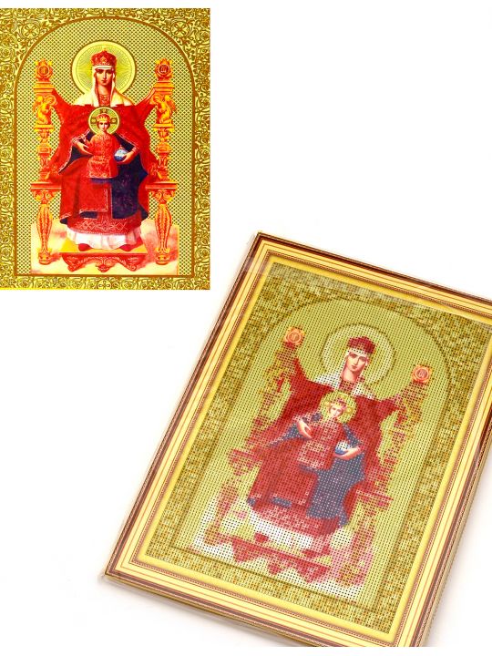 Алмазная мозаика на подрамнике «Божией Матери Всецарица» икона