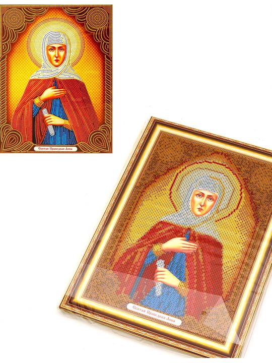 Алмазная мозаика на подрамнике «Святая Праведная Анна» икона