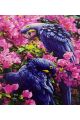 Алмазная мозаика «Попугаи в цветах» 