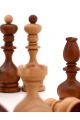Фигуры шахматные резные «Суздальские» с утяжелением, махагон, бук