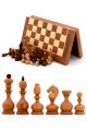Шахматы с резными фигурами «Суздальские» доска панская из махагона 40x40 см