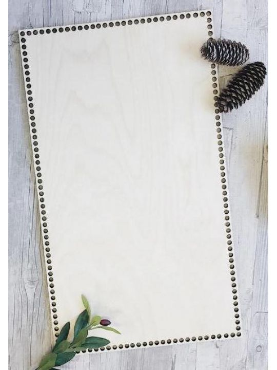 Донышко для вязания «Прямоугольник 65» деревянное, 65*35 см