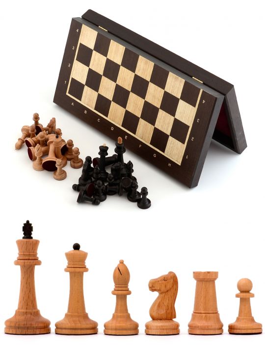 Шахматы складные «Стаунтон» доска панская из венге 40x40 см