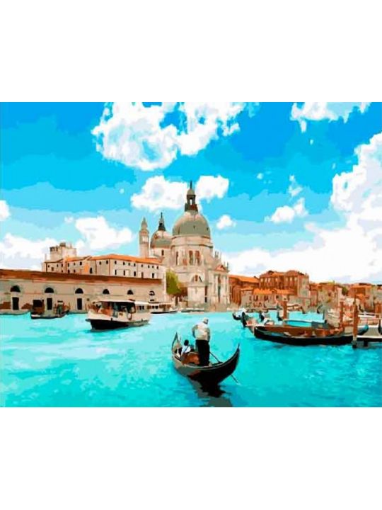 Алмазная мозаика на подрамнике «Венеция» 