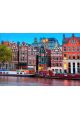 Картина по номерам на подрамнике «Прекрасный вечерний Амстердам» холст, 40 x 30 см