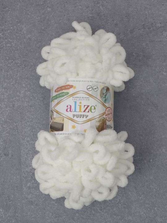 Пряжа для ручного вязания Alize «Puffy-55» 9 метров, 100 гр