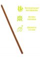 Крючок для вязания бамбуковый, диаметр 4,5 мм, длина 15 см