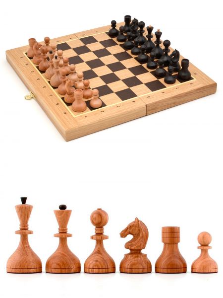 Шахматы «Дворянские» доска панская складная из дуба 40x40 см