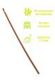 Крючок для вязания бамбуковый, диаметр 2,5 мм, длина 15 см