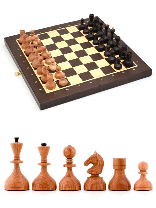 Шахматы «Дворянские» доска панская складная венге 40x40 см