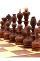 Шахматы с резными фигурами «Суздальские» доска панская из ореха 40x40 см