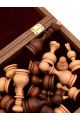 Шахматы с резными фигурами «Суздальские» доска панская из ореха 40x40 см