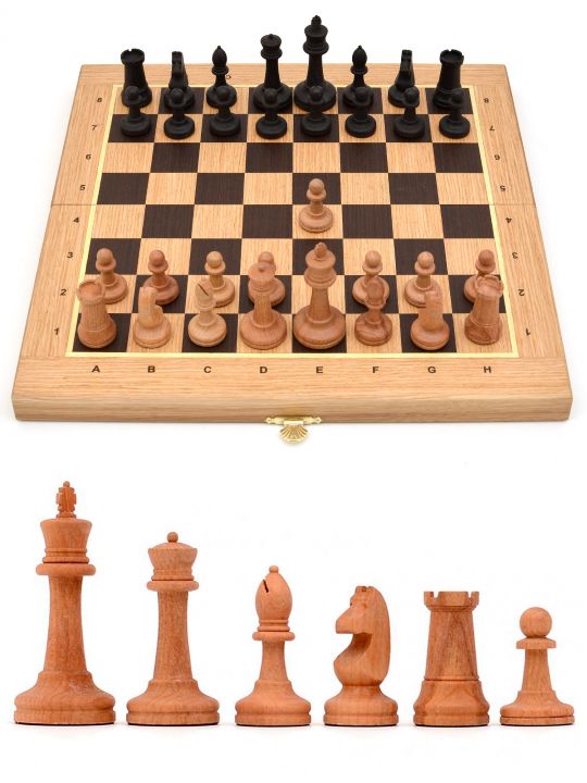 Шахматы складные «Купеческие» доска панская из дуба 40x40 см