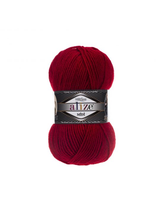 Пряжа для ручного вязания Alize «Superlana midi-56» 170 метров, 100 гр
