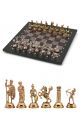 Шахматы бронзовые с каменной доской «Римская империя» 38x38 см