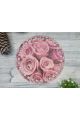 Донышко для вязания «Розовые розы» деревянное, 15 см