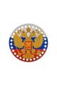 Донышко для вязания «Герб России» деревянное, 15 см