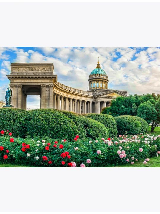 Алмазная мозаика «Казанский собор» 50x40 см, 30 цветов