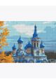 Алмазная мозаика «Князе-Владимирский монастырь» 40x30 см, 30 цветов