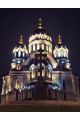Алмазная мозаика «Храм в ночи» 70x50 см