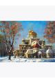 Алмазная мозаика «Воскресенский собор» 40x30 см, 30 цветов