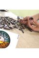 Деревянный фигурный пазл "Попугай" в мешочке