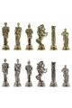 Шахматы металлические с каменной доской «Римские легионеры» 32х32 см