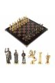Шахматы металлические с каменной доской «Римские» 44х44 см