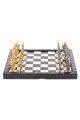 Шахматы металлические с каменной доской «Русские» 36,5х36,5 см