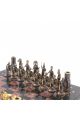 Шахматы металлические с каменной доской «Спарта» 40х40 см