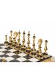Шахматы металлические с каменной доской «Классические» 47х47 см