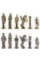 Шахматы бронзовые с каменной доской «Александр Македонский» 36х36 см