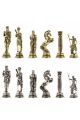 Шахматы металлические с каменной доской «Посейдон» 32х32 см